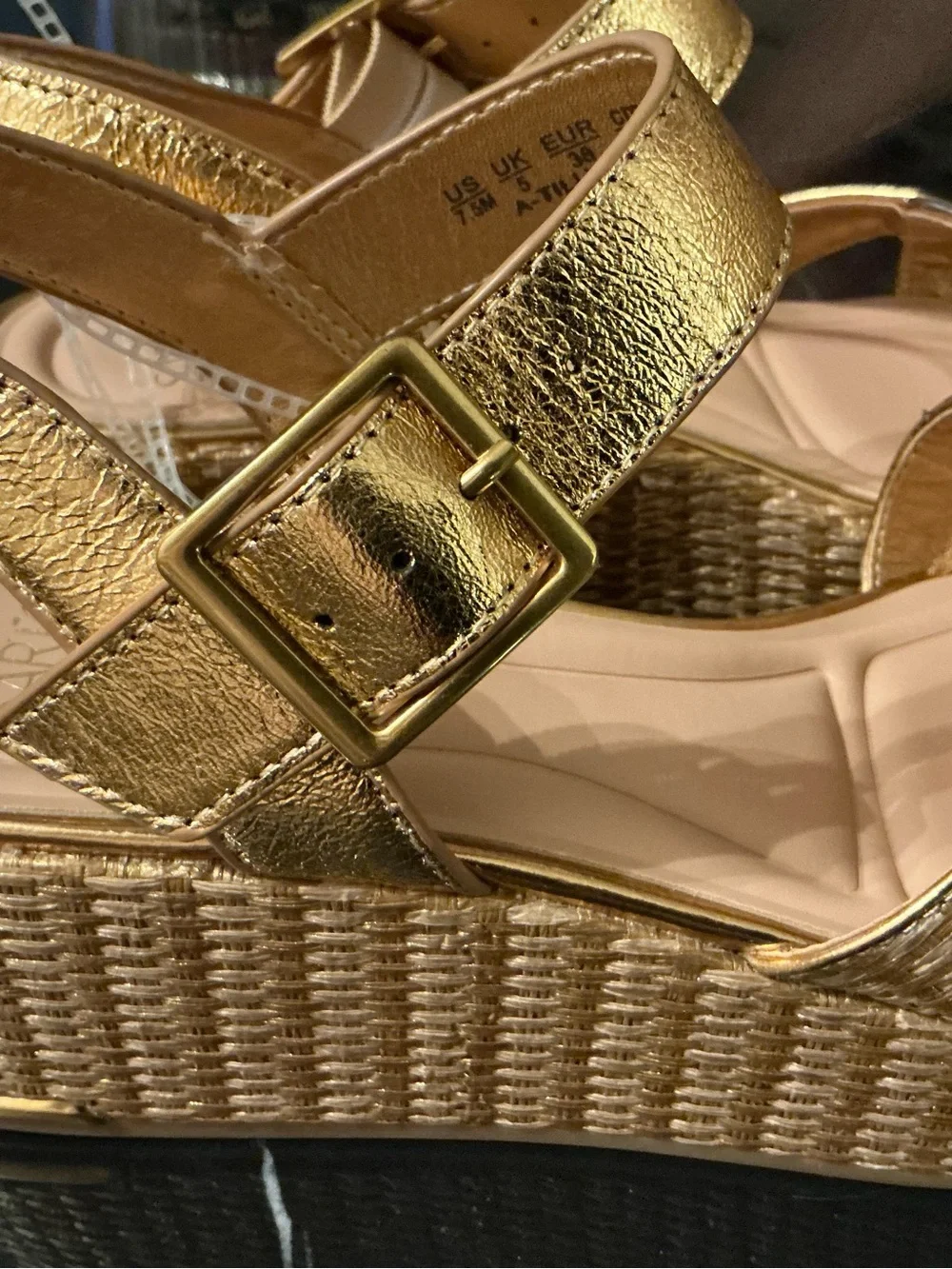 SARTO Tilly 3 Platform Heels Leather Sandal